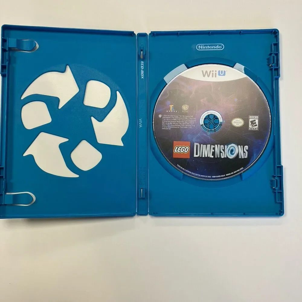 Lego Dimensions Nintendo Wii U 2015 Clean Disc